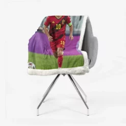 Eden Hazard Classic Soccer Player Sherpa Fleece Blanket 2