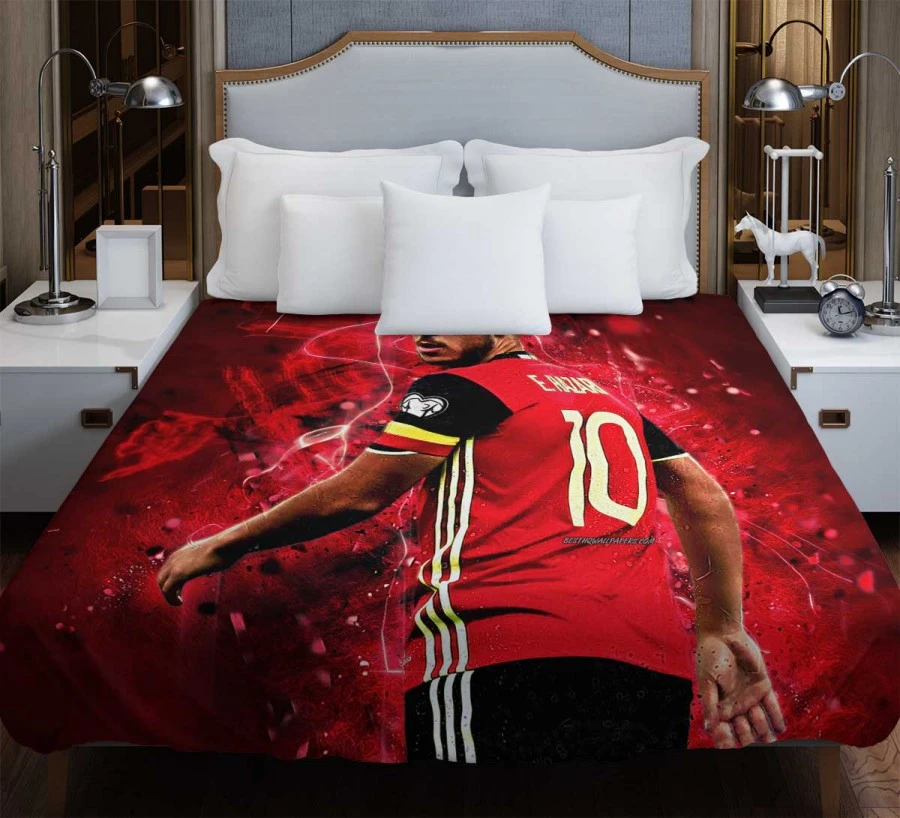 Eden Hazard Excellent Football Player Duvet Cover