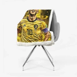 Eden Hazard FIFA World Cup Player Sherpa Fleece Blanket 2