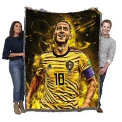 Eden Hazard FIFA World Cup Player Woven Blanket