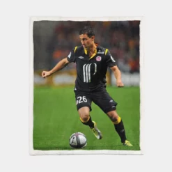 Eden Hazard LOSC LILLE Football Player Sherpa Fleece Blanket 1