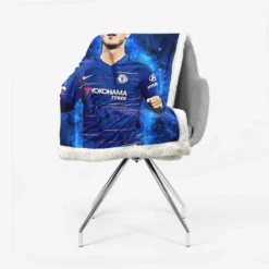 Eden Hazard Popular Chelsea Football Player Sherpa Fleece Blanket 2