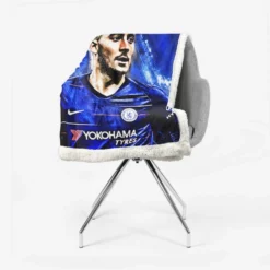 Eden Hazard Sensational Football Sherpa Fleece Blanket 2