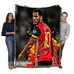 Eden Hazard Top Ranked Football Player Woven Blanket