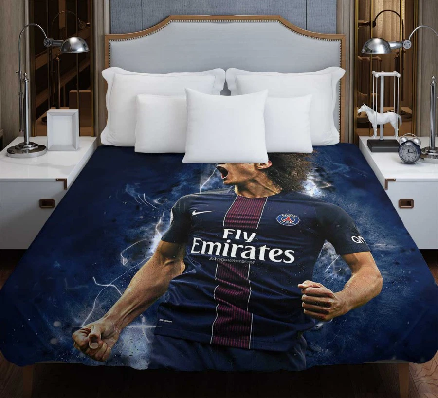 Edinson Cavani Classic PSG Football Player Duvet Cover