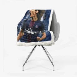 Edinson Cavani Classic PSG Football Player Sherpa Fleece Blanket 2