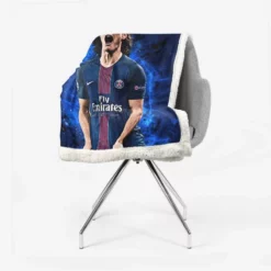 Edinson Cavani Excellent PSG Football Player Sherpa Fleece Blanket 2