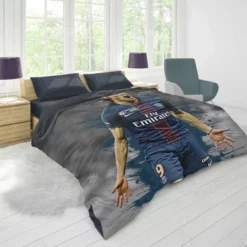 Edinson Cavani Exciting PSG Football Player Duvet Cover 1