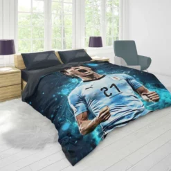 Edinson Cavani Uruguayan Energetic Football Player Duvet Cover 1