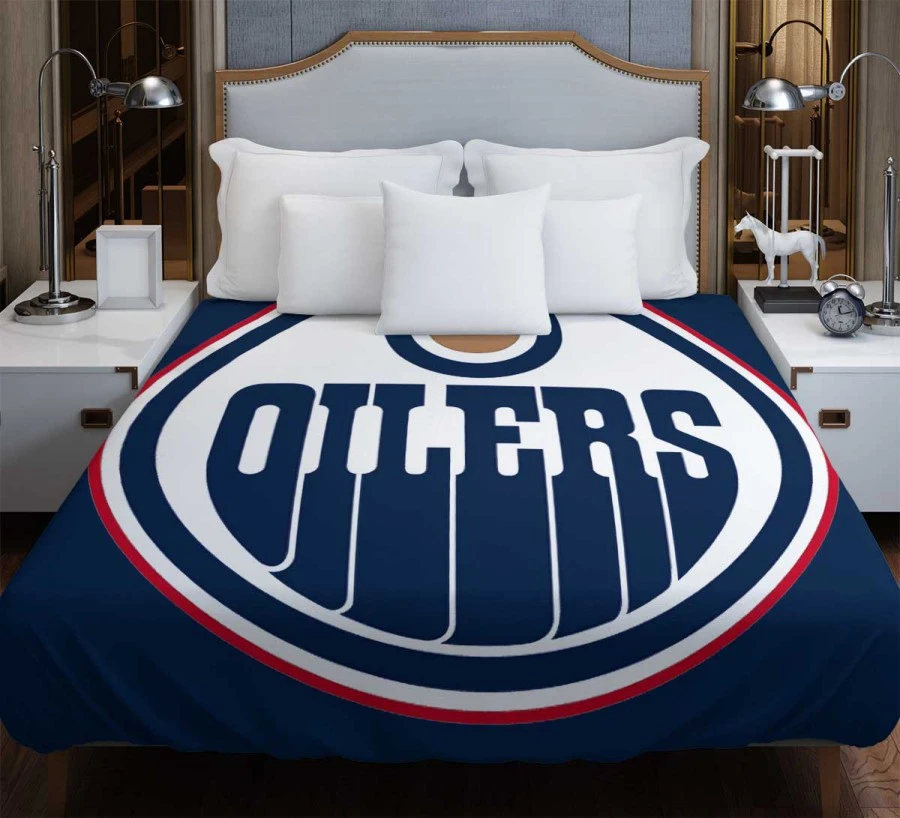 Edmonton Oilers Professional NHL Hockey Team Duvet Cover