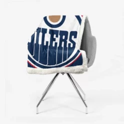 Edmonton Oilers Professional NHL Hockey Team Sherpa Fleece Blanket 2