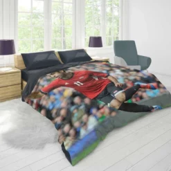 Egyptian Football Player Mohamed Salah Duvet Cover 1