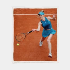 Elina Svitolina Exellelant Tennis Player Sherpa Fleece Blanket 1