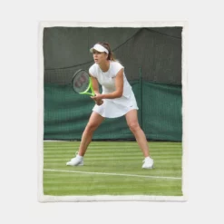 Elina Svitolina Professional Tennis Player Sherpa Fleece Blanket 1