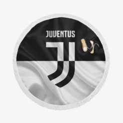 Encouraging Football Club Juventus Logo Round Beach Towel