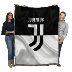 Encouraging Football Club Juventus Logo Woven Blanket