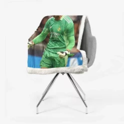 Encouraging Football Thibaut Courtois Sherpa Fleece Blanket 2