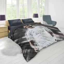 Enduring Football Player Marcelo Vieira Duvet Cover 1