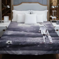 Enduring Real Madrid Cristiano Ronaldo Football Player Duvet Cover