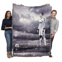 Enduring Real Madrid Cristiano Ronaldo Football Player Woven Blanket