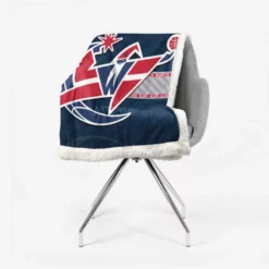 Energetic Basketball Club Washington Wizards Sherpa Fleece Blanket 2