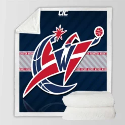 Energetic Basketball Club Washington Wizards Sherpa Fleece Blanket