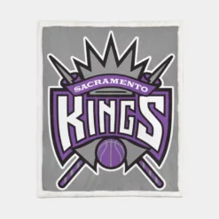 Energetic Basketball Team Sacramento Kings Sherpa Fleece Blanket 1