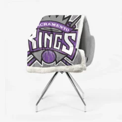 Energetic Basketball Team Sacramento Kings Sherpa Fleece Blanket 2