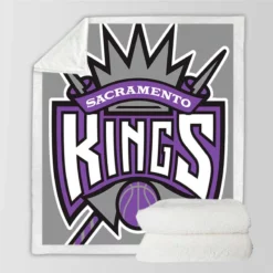 Energetic Basketball Team Sacramento Kings Sherpa Fleece Blanket