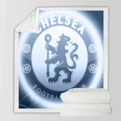 Energetic Chelsea Football Club Sherpa Fleece Blanket
