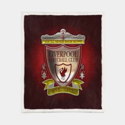 Energetic English Football Club Liverpool FC Sherpa Fleece Blanket 1