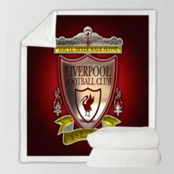 Energetic English Football Club Liverpool FC Sherpa Fleece Blanket