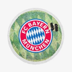 Energetic Football Club FC Bayern Munich Round Beach Towel