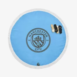 Energetic Football Club Manchester City FC Round Beach Towel