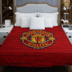 Energetic Football Club Manchester United Logo Duvet Cover