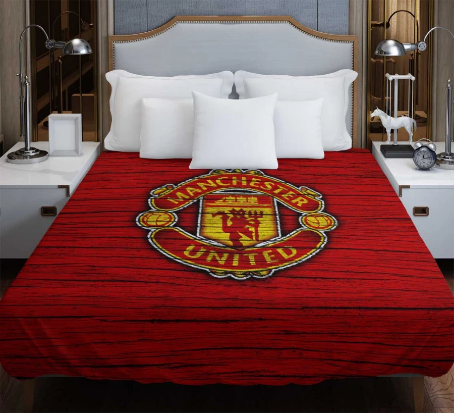 Energetic Football Club Manchester United Logo Duvet Cover