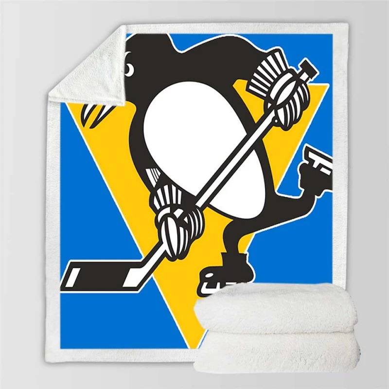 Energetic Hockey Club Pittsburgh Penguins Sherpa Fleece Blanket