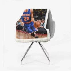 Energetic NBA Basketball Player Derrick Rose Sherpa Fleece Blanket 2