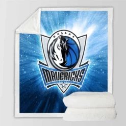 Energetic NBA Basketball Team Dallas Mavericks Sherpa Fleece Blanket