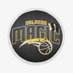 Energetic NBA Basketball Team Orlando Magic Round Beach Towel