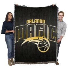 Energetic NBA Basketball Team Orlando Magic Woven Blanket