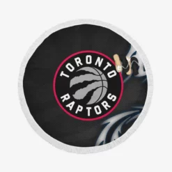 Energetic NBA Basketball Team Toronto Raptors Round Beach Towel