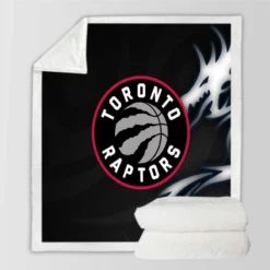 Energetic NBA Basketball Team Toronto Raptors Sherpa Fleece Blanket