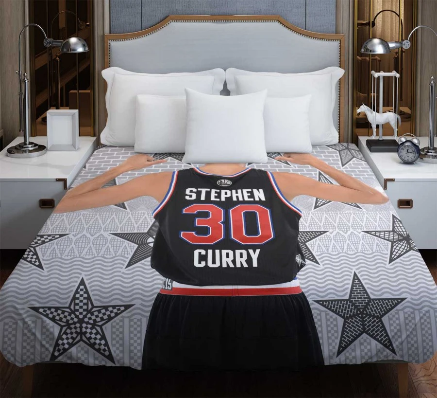 Energetic NBA Stephen Curry Duvet Cover