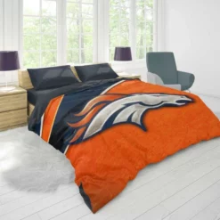 Energetic NFL Football Denver Broncos Team Duvet Cover 1