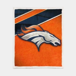 Energetic NFL Football Denver Broncos Team Sherpa Fleece Blanket 1