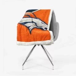 Energetic NFL Football Denver Broncos Team Sherpa Fleece Blanket 2