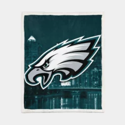 Energetic NFL Football Player Philadelphia Eagles Sherpa Fleece Blanket 1