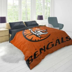 Energetic NFL Football Team Cincinnati Bengals Duvet Cover 1