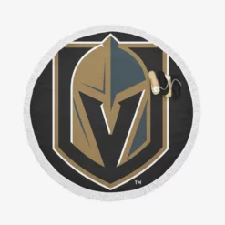 Energetic NHL Club Vegas Golden Knights Round Beach Towel